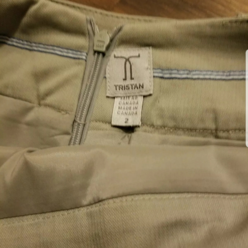 Tristan-Size 2-Mini Skirt w/lining-waistband w/ bu